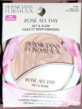Physicians Formula Rose All Day Set & Glow Sunlit Glow 1711501 Powder & Balm Duo